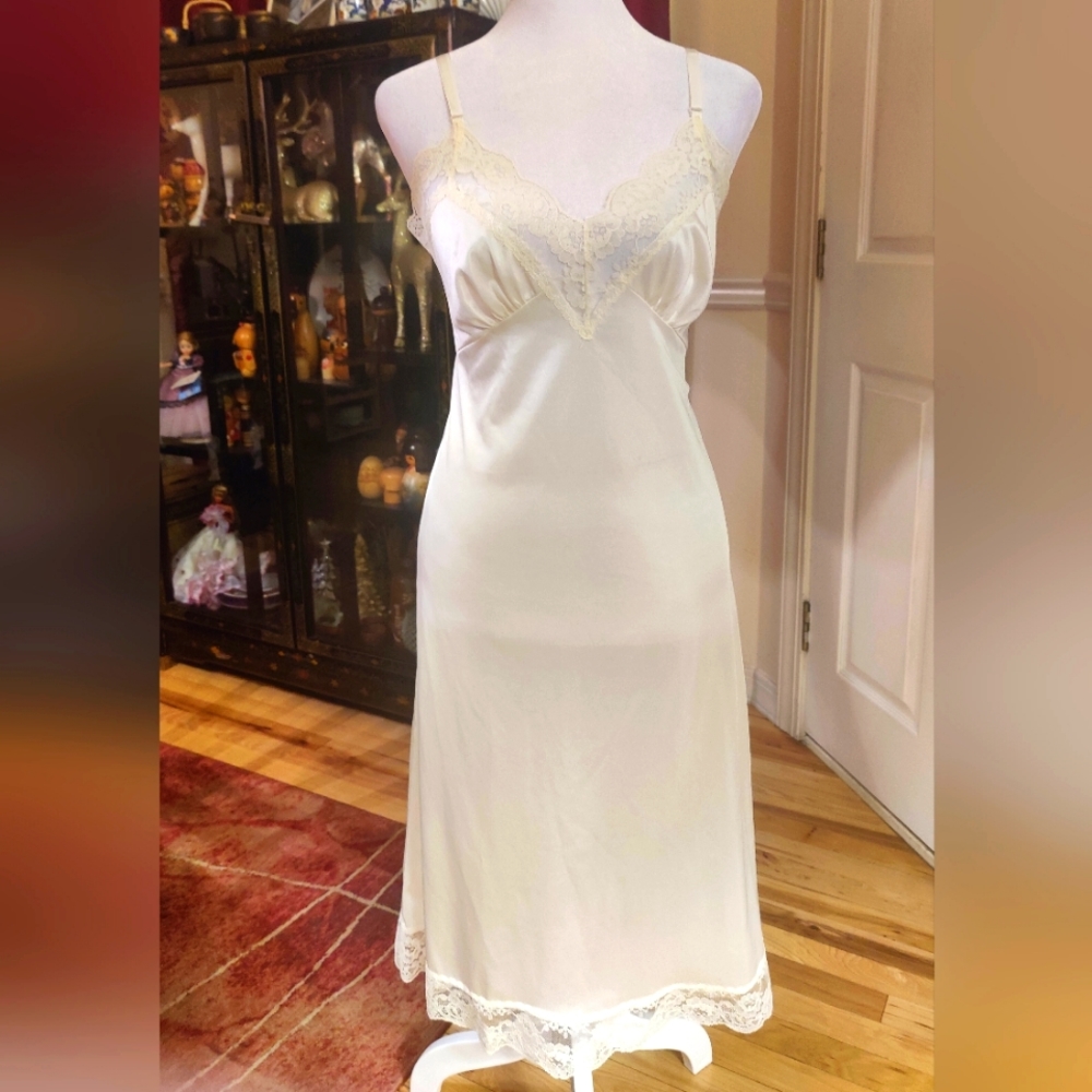 WonderMaid Lace Maxi Slip Dress